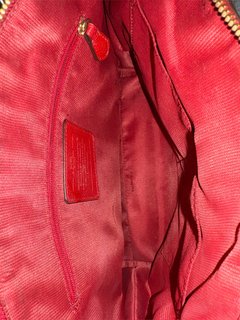 Coach Small Kelsey Satchel Red Pebble Leather Crossbody Bag - Picture 4 of 10